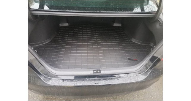 Килимок WeatherTech Black для Nissan Ariya (mkI) 2021&rarr; (передній/повний привід)(верхній рівень)(багажник) - фото 1